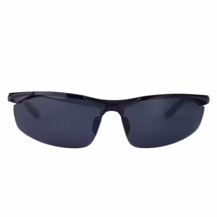 عینک آفتابی مردانه پلیس تمام مشکی نیم فریم 2206/1