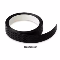 لبه سوئدی مشکی 7 سانت آینه  پانچ دایره