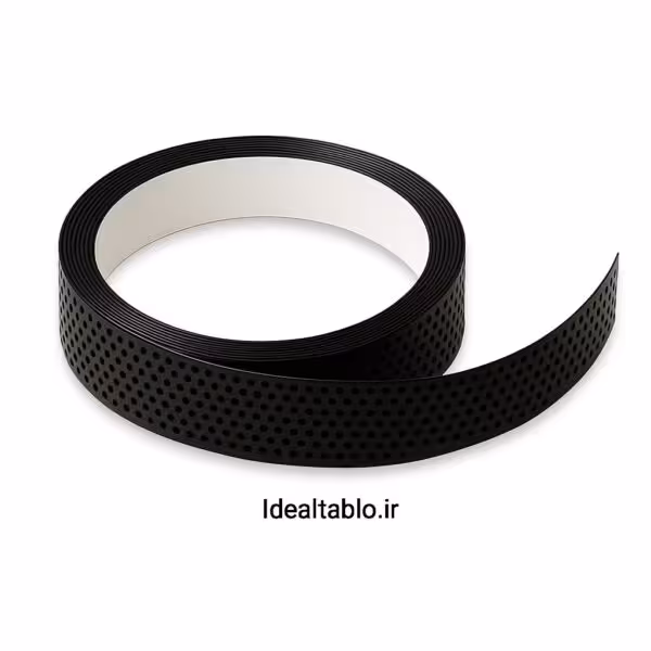 لبه سوئدی مشکی 7 سانت آینه  پانچ دایره