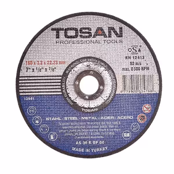 سنگ برش آهن 3*180 توسن TOSAN