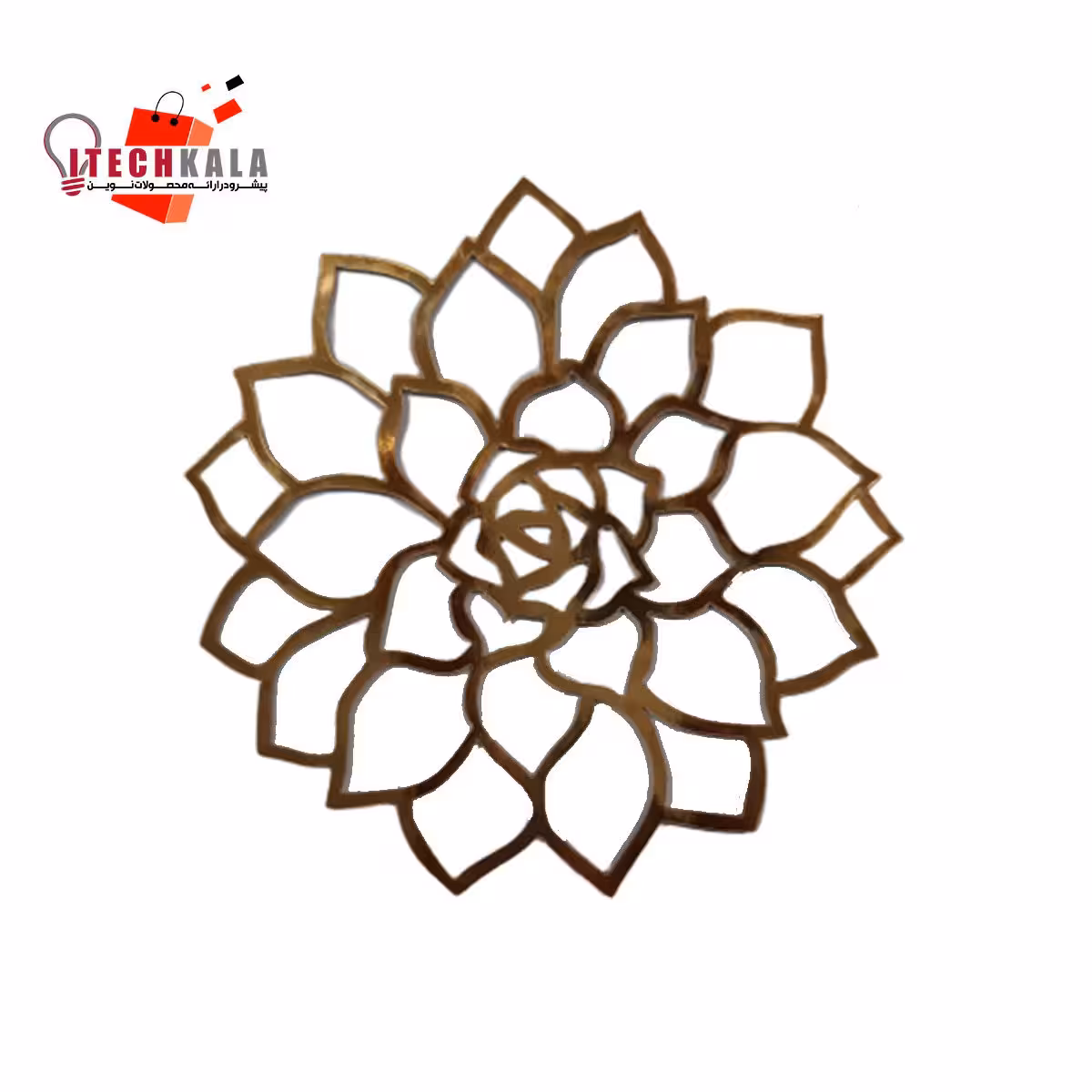 ورق مقوایی طلایی گل کاکتوس