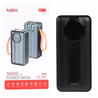 پاور بانک 30000 MAX مدل MZ 15 (گارانتی 6 ماهه)