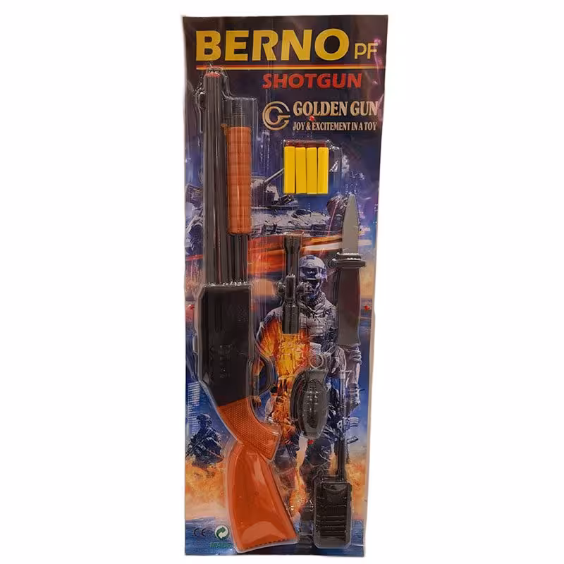 مجموعه تفنگ برنو پی اف وکیوم هفت تیر طلایی 18