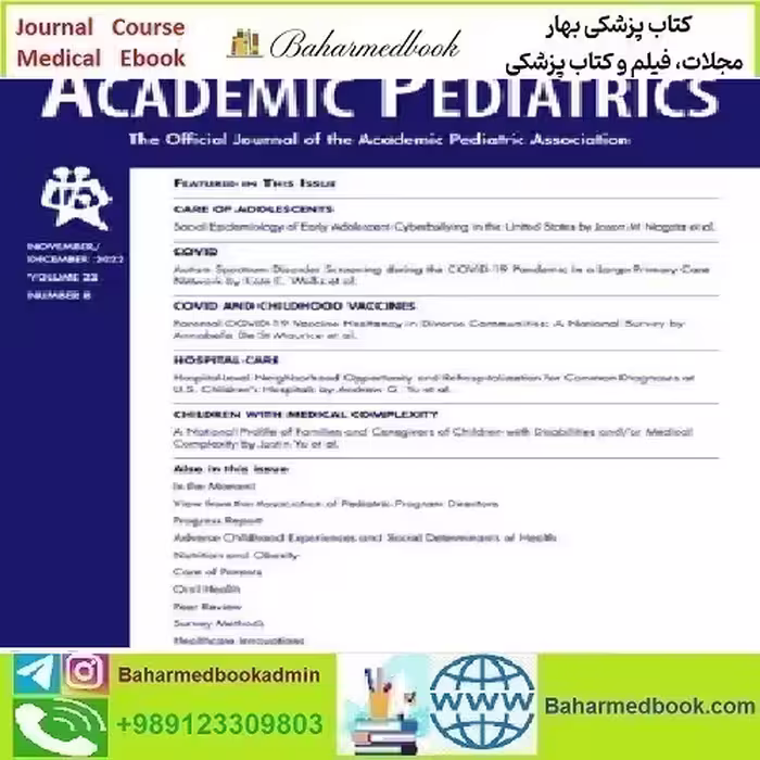 Academic Pediatrics Volume 22 Issue 1 to 8 2022 T