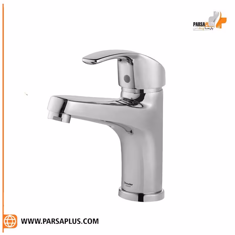 شیر روشویی ثابت شودر مدل پاریس کروم