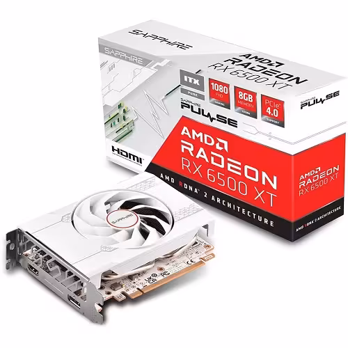 کارت گرافیک 4 گیگ Sapphire pulse RX 6500 XT 4GB GDDR6 (آکبند)