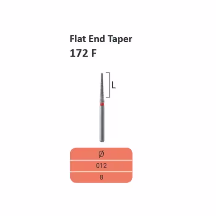 فرز تیپر flat end الماسه توربین Dia Italy