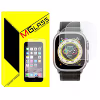 محافظ صفحه نمایش شیشه‌ای ام‌گلس مدل Glass-MG مناسب برای ساعت هوشمند ویرفیت HW8 Ultra max بسته دو عددی