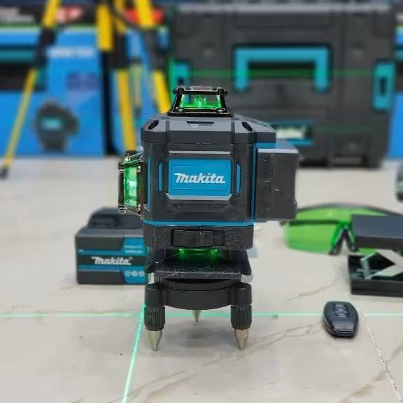 تراز لیزری 4 خط ماکیتا 16 لاین نور سبز و 360 درجه