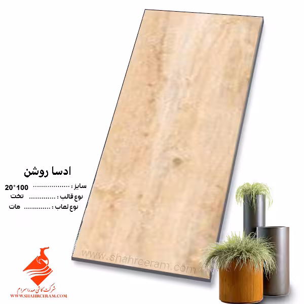 سرامیک ادسا روشن 100*20 صدرا سرام