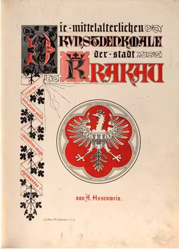 خرید و دانلود نسخه کامل کتاب Die mittelalterlichen Kunstdenkmale der Stadt Krakau