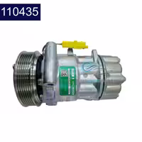 کمپرسور کولر پژو 206/207 جدید سه پیچ ساندن شانگهای – کد 110435