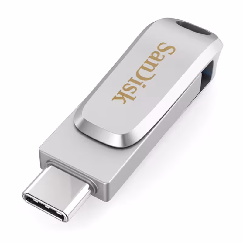 فلش 256 گیگ سن دیسک SanDisk Dual Drive Luxe OTG Type-C USB3.1