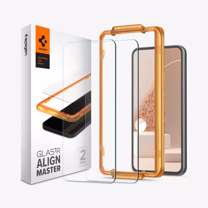 محافظ صفحه نمایش گلکسی S23 FE برند اسپیگن Spigen Glas.tR AlignMaster for Galaxy S23 FE