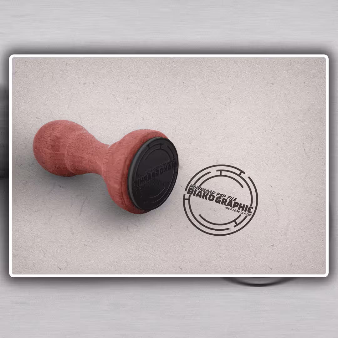 دانلود موکاپ مهر جدید 0165 بصورت لایه باز PSD