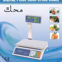 ترازو فروشگاهی دیجیتالی علمک دار 40 کیلویی محک ترازو سوپرمارکت محک علمک دار