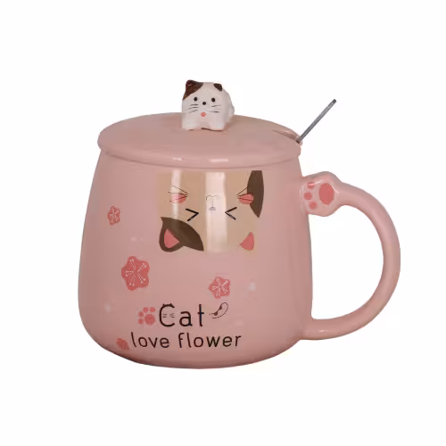 ماگ سرامیکی طرح گربه برعکس