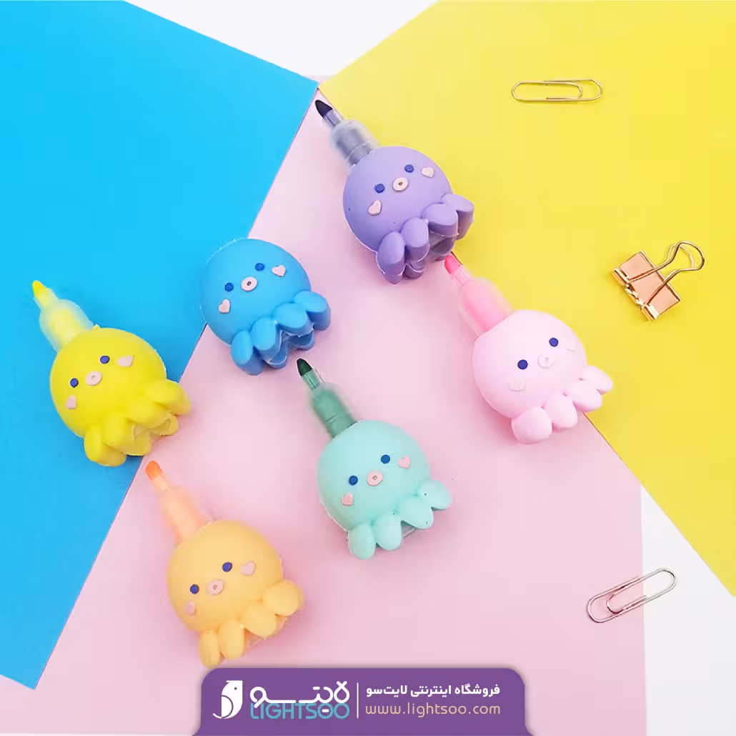 هایلایت 5 رنگ طرح octopus