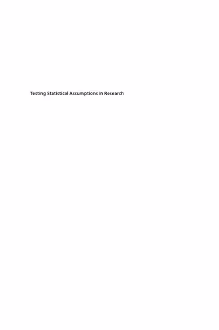 خرید و دانلود نسخه کامل کتاب Testing Statistical Assumptions in Research