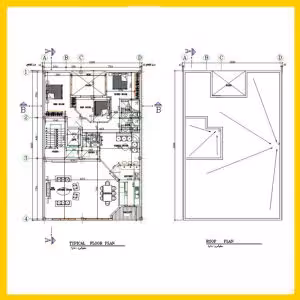 خرید و دانلود نقشه معماری 18*12 شمالی: پلان معماری 18*12 شمالی