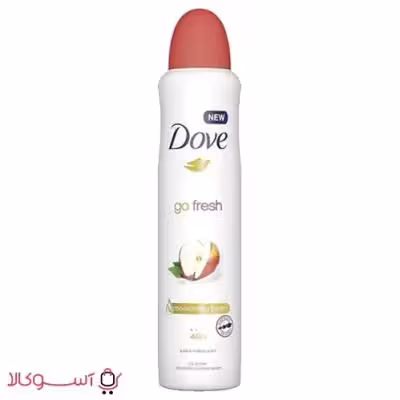 اسپری ضد تعریق زنانه داو مدل apple & white tea (سیب و چای سفید) حجم 250 میل