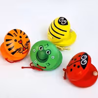 ساز قاشقک انگشتی عروسکی چوبی