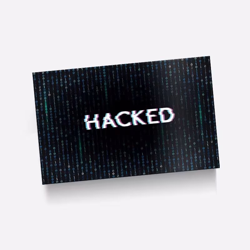 استیکر(برچسب) کارت عابر بانک-طرح هکر-کد758-سفارشی