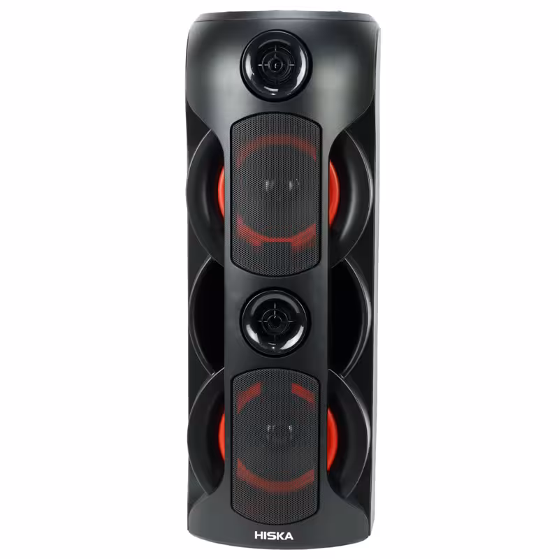 اسپیکر پرتابل چمدانی هیسکا مدل Hiska Party Box 1001   میکروفون