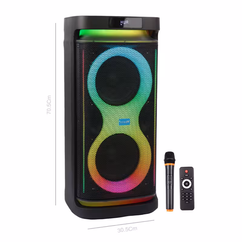 اسپیکر چمدانی بی سیم قابل حمل وریتی مدل V-PS2309 همراه با میکروفون و ریموت کنترل