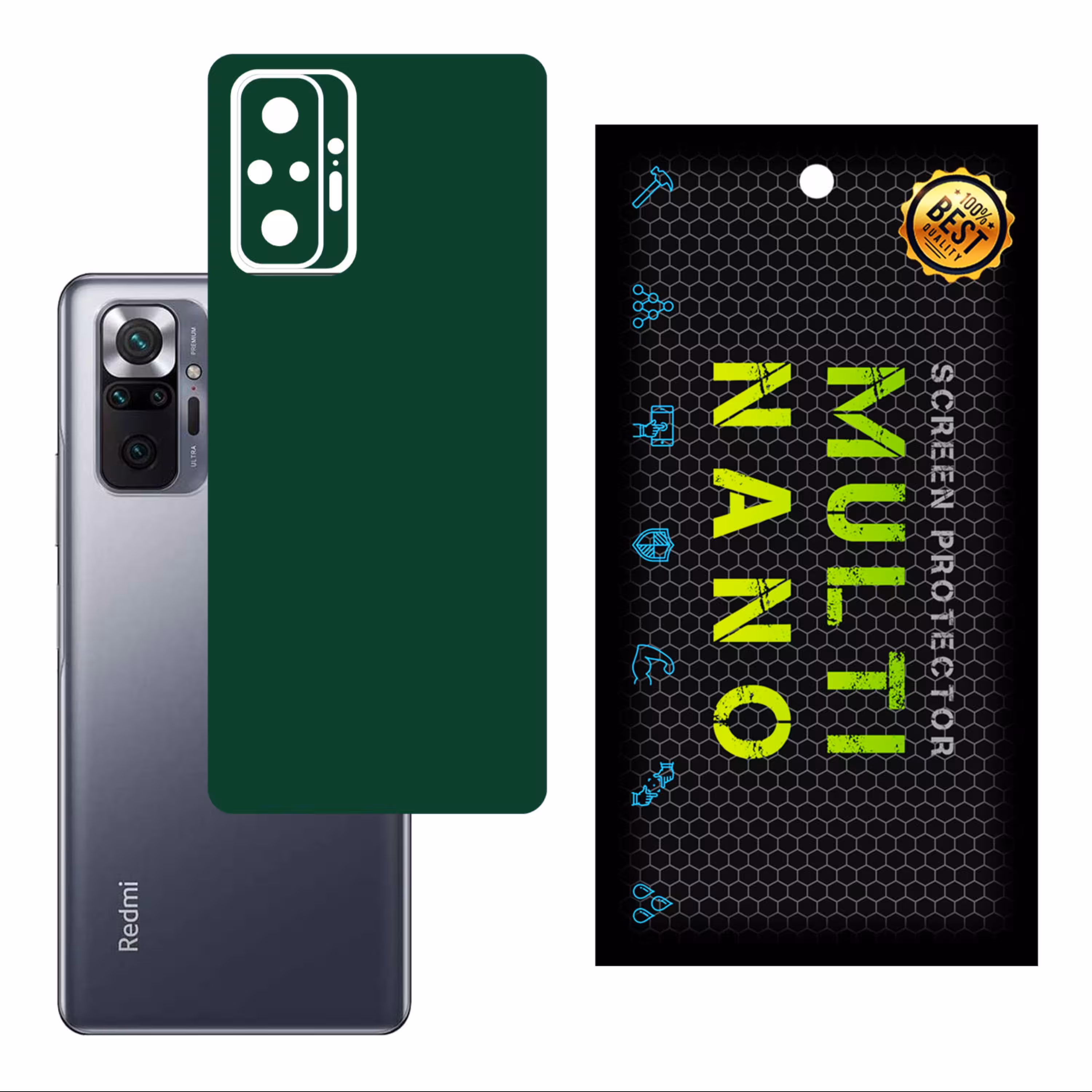 برچسب پوششی MultiNano مدل X-F1M-Green برای   موبایل  شیائومی Redmi Note 10 Pro  