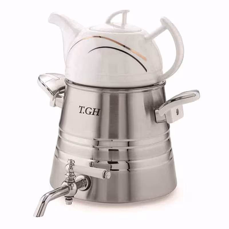 کتری قوری T.GH مدل هرمی 8450