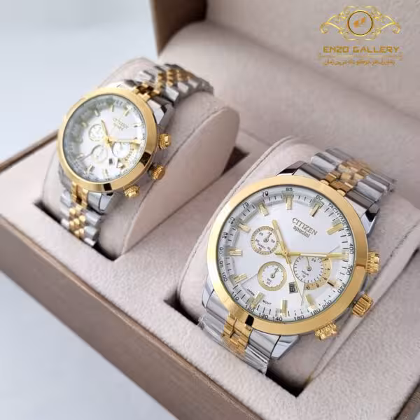 ساعت مچی سیتیزن طرح سه موتوره  فلزی جدید  ct259