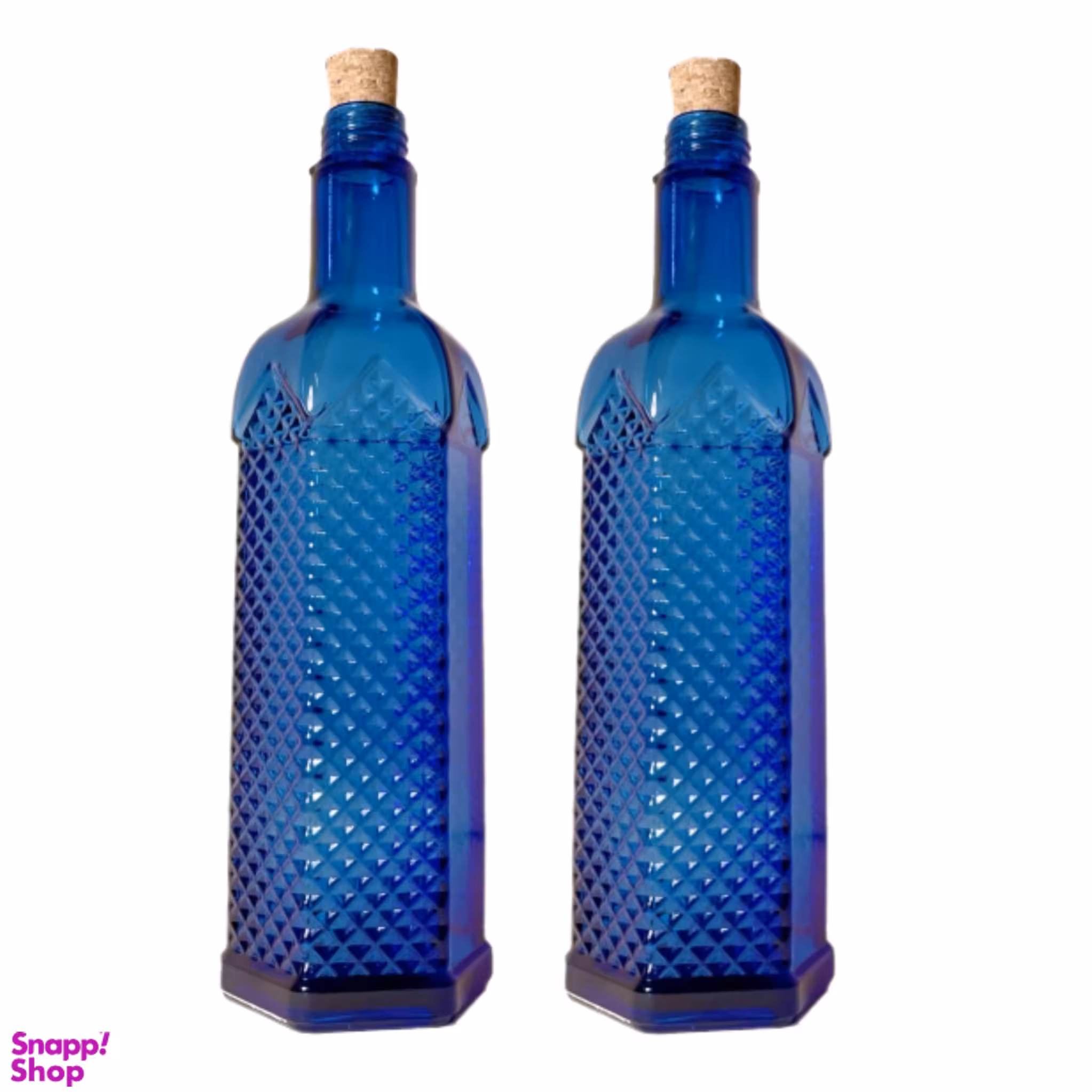 بطری طرح شش ضلعی مدل خورشیدی گنجایش 1 لیتر بسته 2 عددی