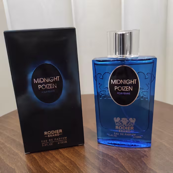 ادکلن زنانه رودیر مدل میدنایت پویزن Midnight Poizen حجم 100 میلی لیتر