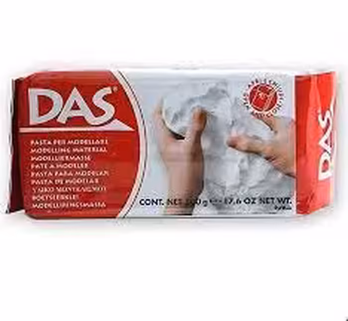 خمیر مجسمه سازی 500 گرمی داس سفید مدل خمیر مدلسازی