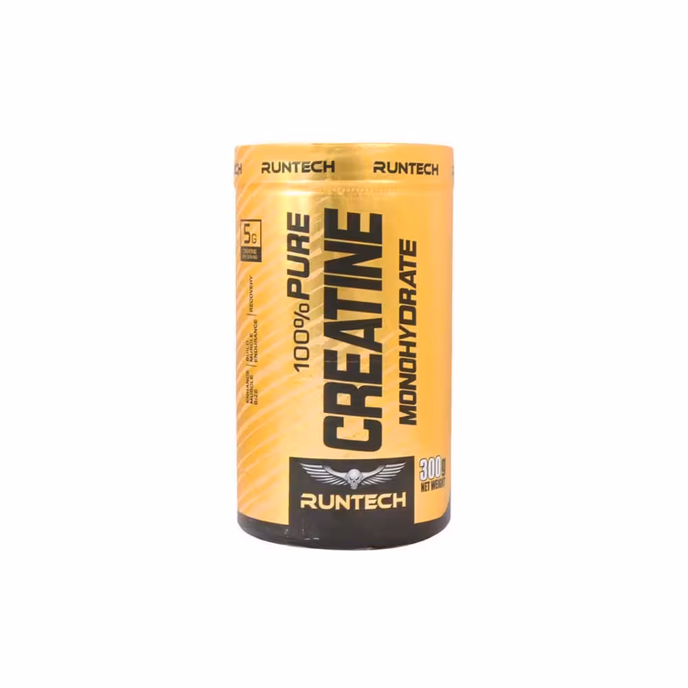 پودر کراتین مونوهیدرات رانتک 300 گرمRuntech Creatine Monohydrate 300 gr