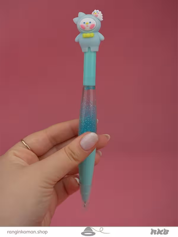 روان نویس آکواریومی چراغدار طرح شیطونک Illuminated aquarium fountain pen with mischievous design