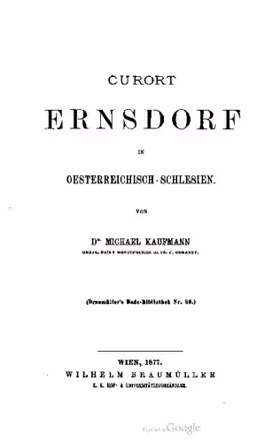 خرید و دانلود نسخه کامل کتاب Curort [Kurort] Ernsdorf in Österreichisch-Schlesien