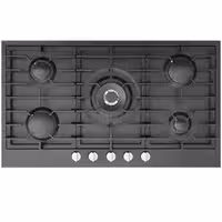 گاز صفحه ای فلش مونت لعابی مشکی نیک کالا مدل EGH-104