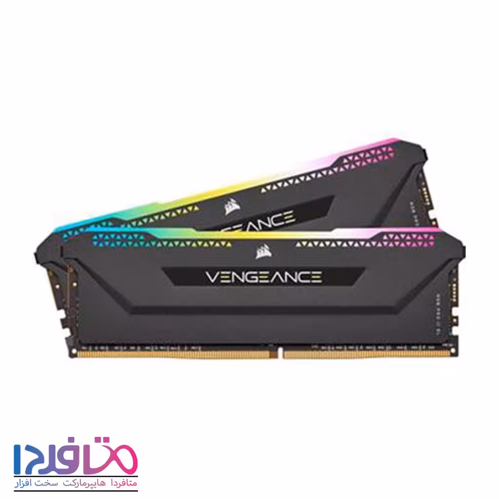 رم کورسیر دو کاناله 64 گیگابایت مدل VENGEANCE RGB  فرکانس 3200 مگاهرتز