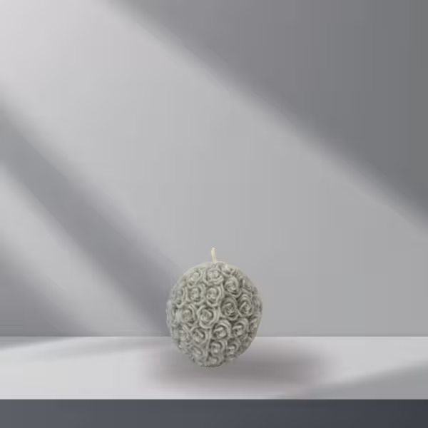 شمع دکوری گوی رز سبز