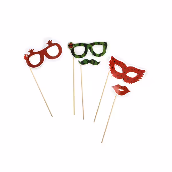 پک تاپر عینک،سیبیل و لب هندوانه