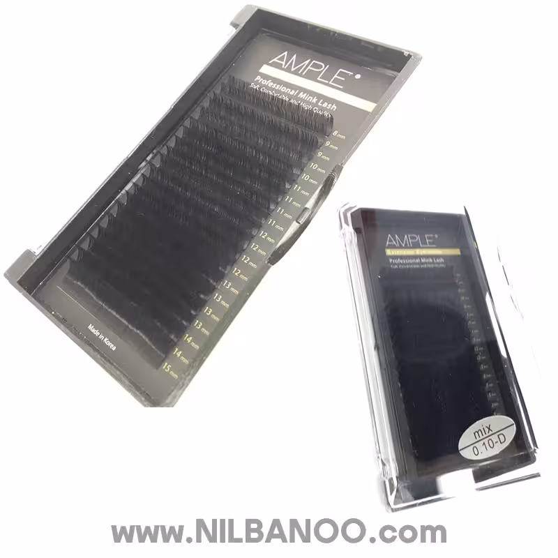 پالت اکستنشن مژه 20 لاین میکس امپل ضخامت 010%D