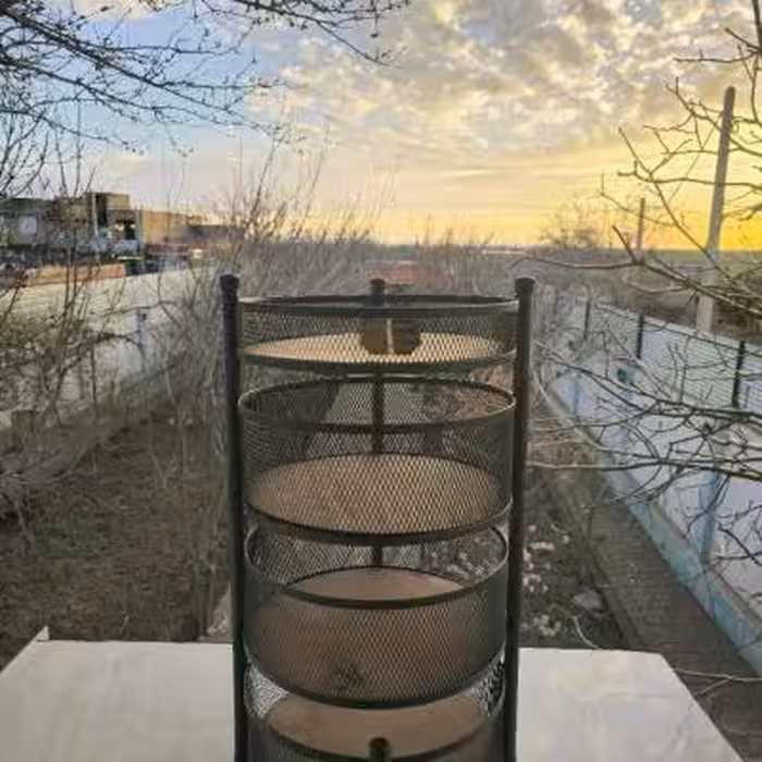 جامیوه ای، جا پیازی وجا سیب زمینی 4طبقه جنس فلزی