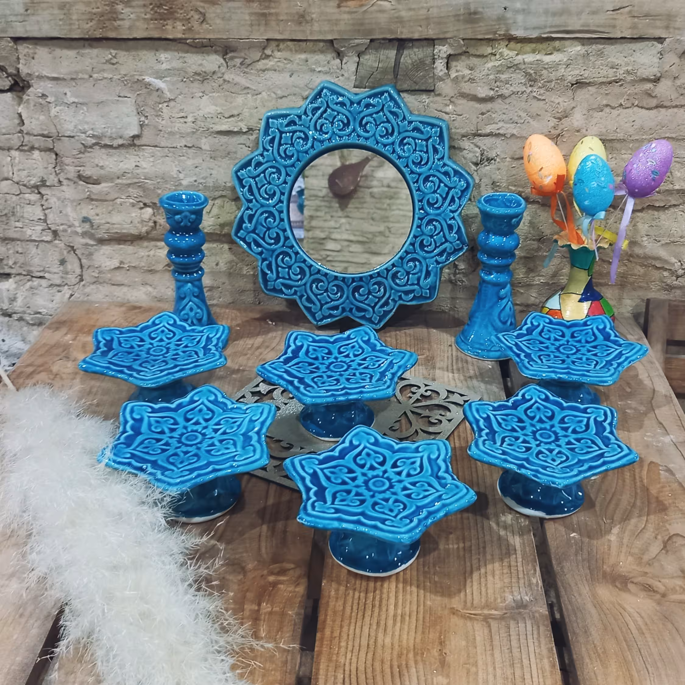 ست هفت سین فیروزه ای