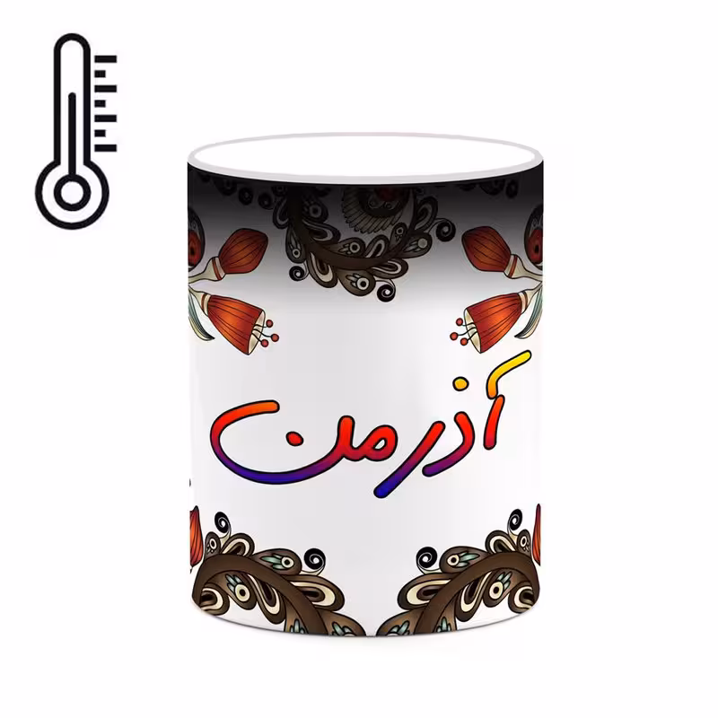 ماگ حرارتی   اسم آذرمن  سنتی گل و بته کد mgh43352