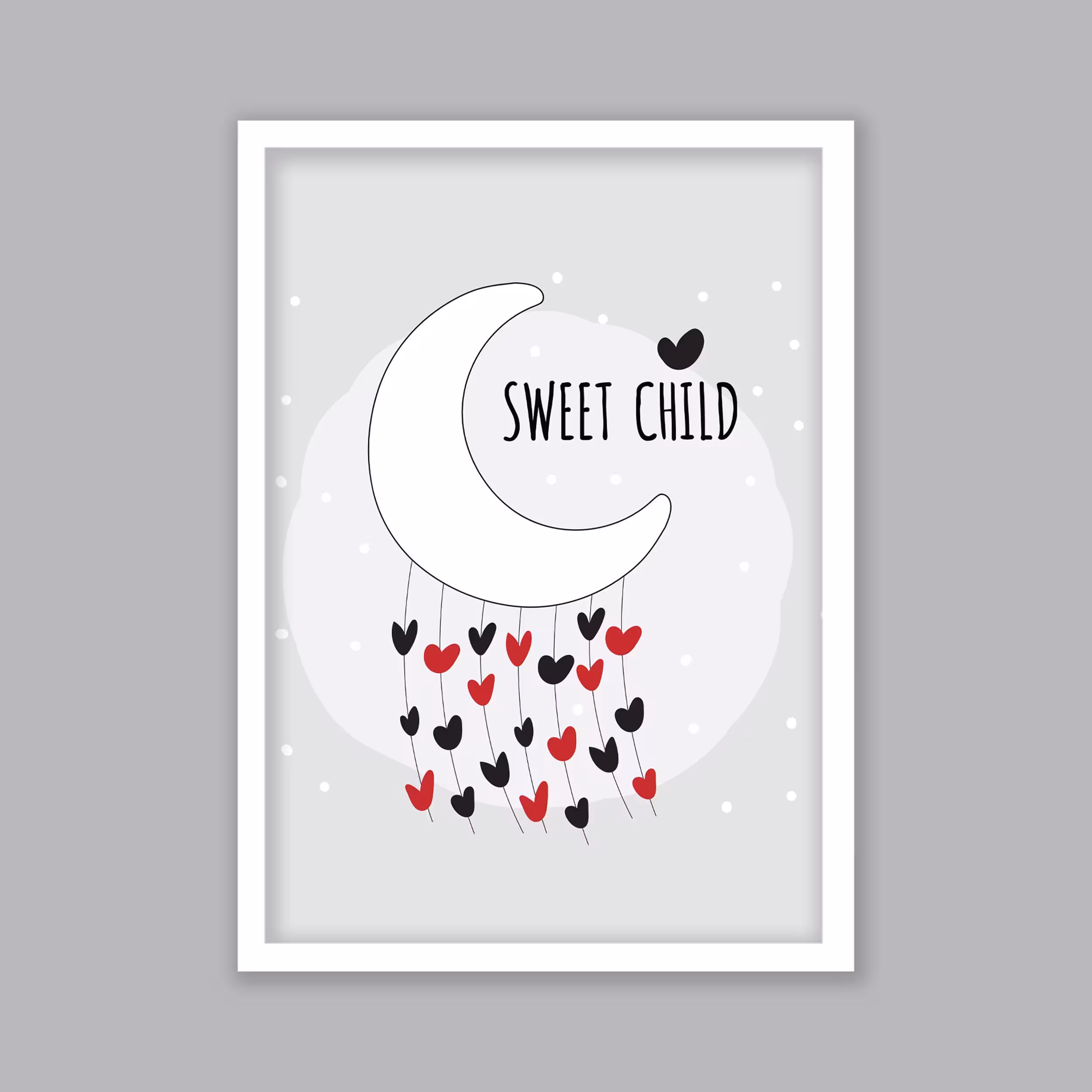 تابلو کودک طرح ماه