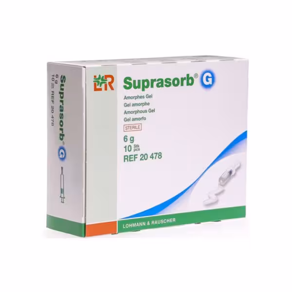 پانسمان هیدروژل (ژل دبریدمان سرنگی) Suprasorb G
