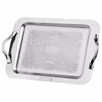 سینی استیل مربع شاینی مدل دیانا – سایز بزرگ