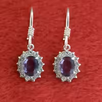 گوشواره نقره آماتیست،با برند سلین کالا،کد 4037934